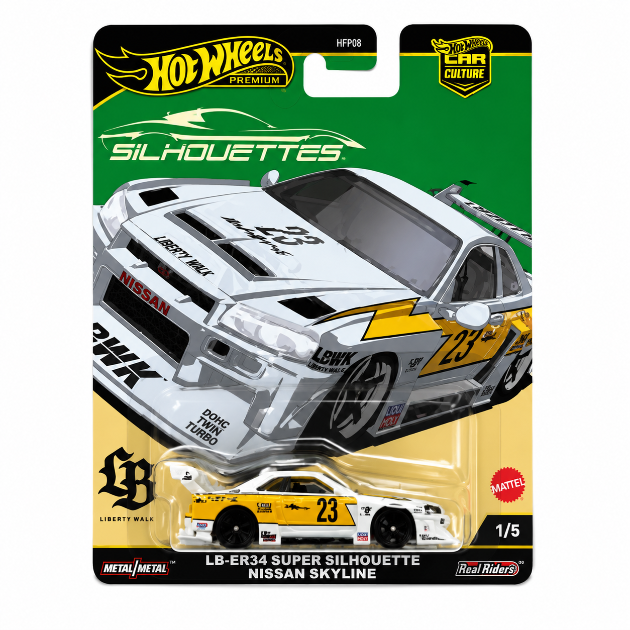 Hot Wheels Car Culture Silhouettes – Nissan Skyline LB-ER34 Super Silhouette