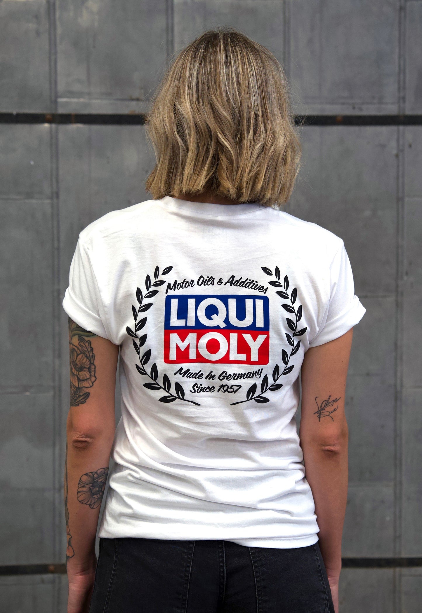 LIQUI MOLY White Laurel Wreath Tee