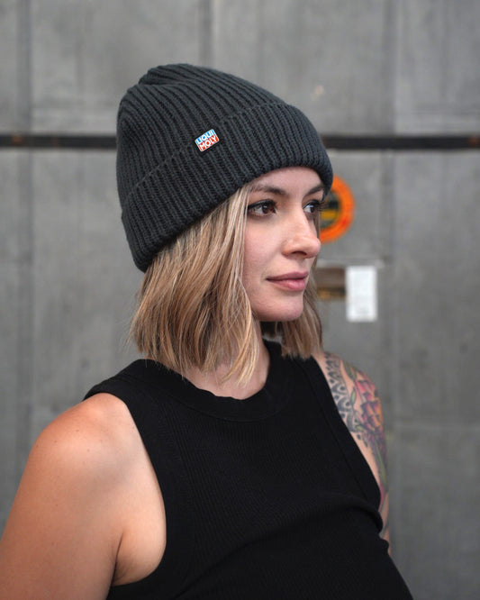 LIQUI MOLY Beanie Charcoal With Woven Label