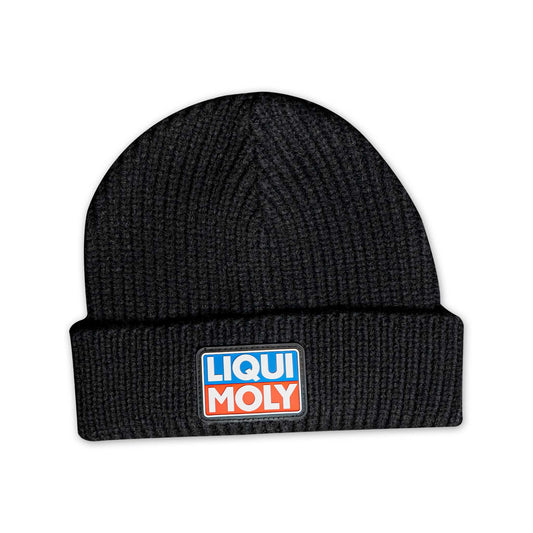 LM Beanie - Black With Rubber Patch