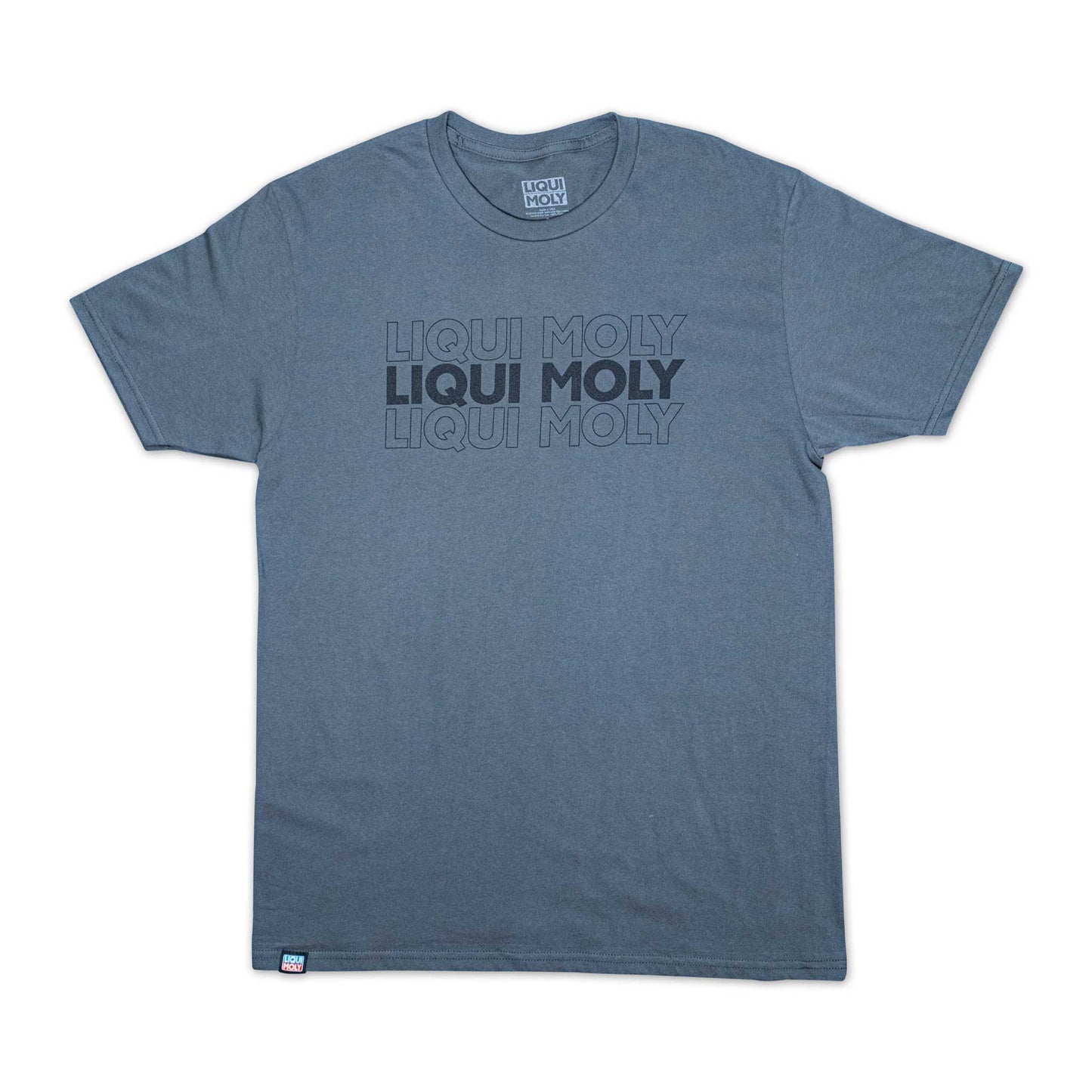 Camiseta con logotipo apilado de LIQUI MOLY – Carbón vegetal