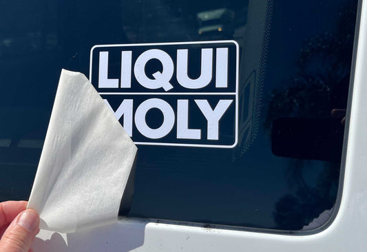 LIQUI MOLY Logo Decal – White