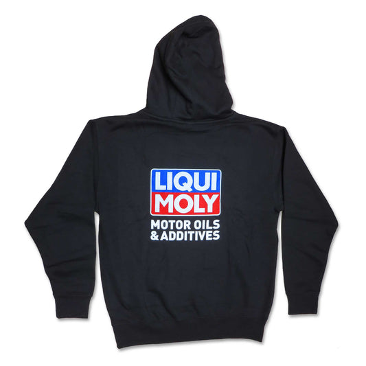 LIQUI MOLY Black Hoodie with Bold Logo and Slogan