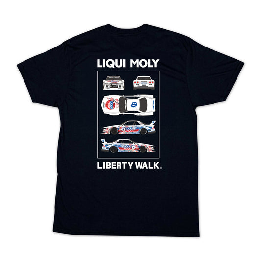LIQUI MOLY x Liberty Walk Skyline GT-R R32 Limited Edition Tee – Black COMING SOON !!!