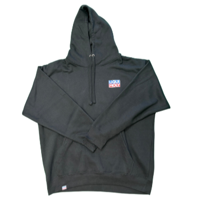 LIQUI MOLY Black Hoodie with Bold Logo and Slogan