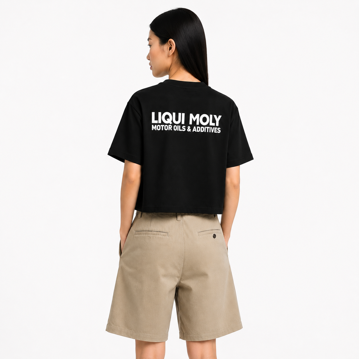 LIQUI MOLY Ladies Cropped Essential Tee