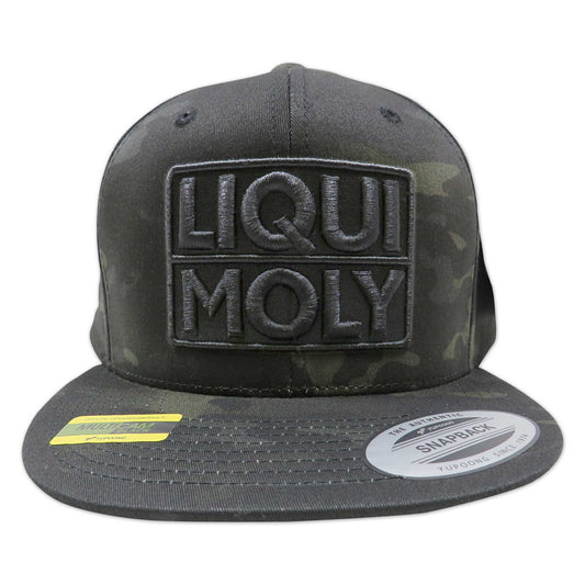 Gorra de béisbol con estampado de camuflaje de LIQUI MOLY - Negro sobre negro 